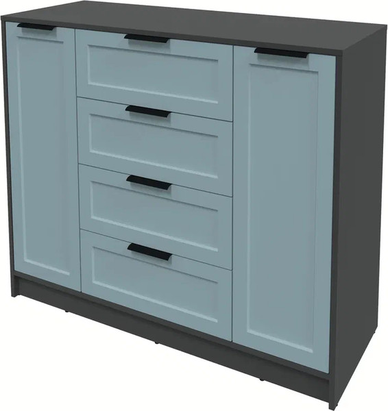 Изображение товара Тумба Интерлиния Концепт Тренд КТ-Т120 (антрацит/океан)