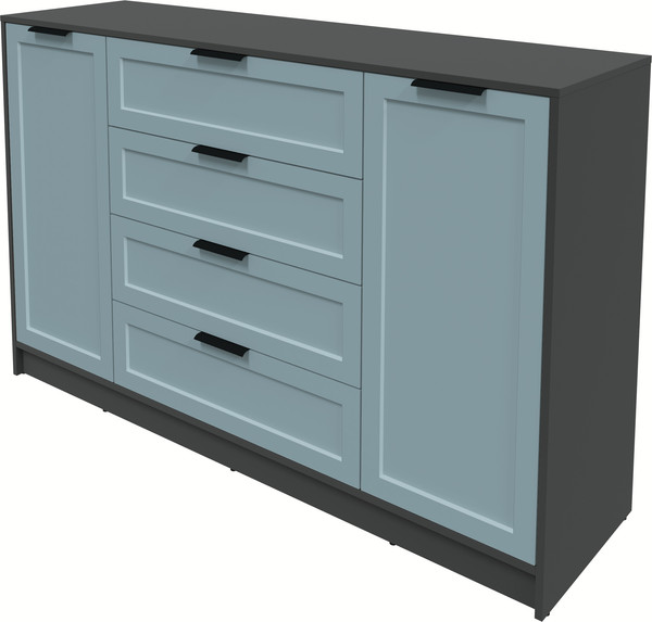 Изображение товара Тумба Интерлиния Концепт Тренд КТ-Т160 (антрацит/океан)