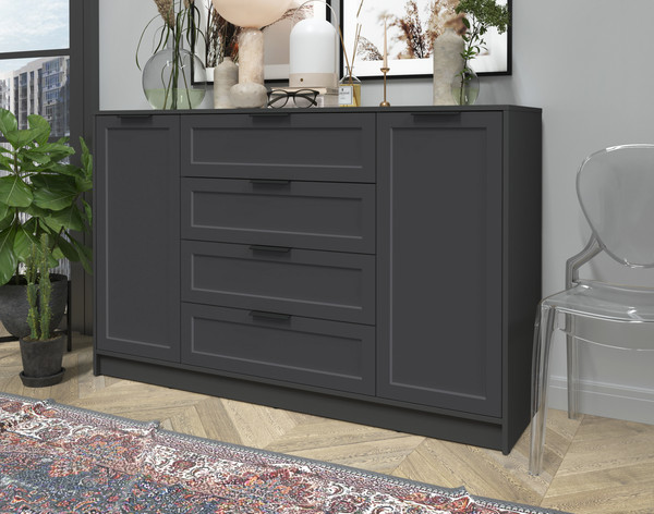 Изображение товара Тумба Интерлиния Концепт Тренд КТ-Т160 (антрацит/пепел)