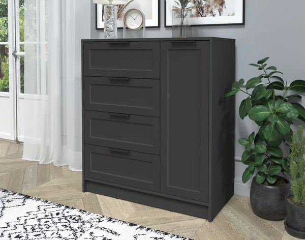 Изображение товара Тумба Интерлиния Концепт Тренд КТ-Т90 (антрацит/пепел)