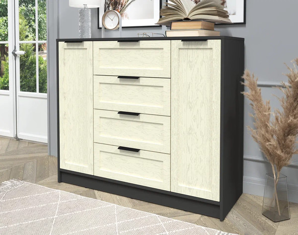 Изображение товара Тумба Интерлиния Концепт Тренд КТ-Т120 (антрацит/дуб снежный)