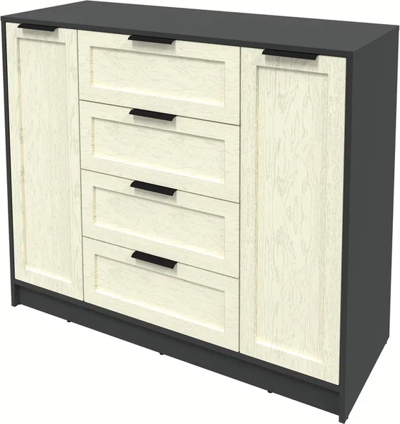 Изображение товара Тумба Интерлиния Концепт Тренд КТ-Т120 (антрацит/дуб снежный)