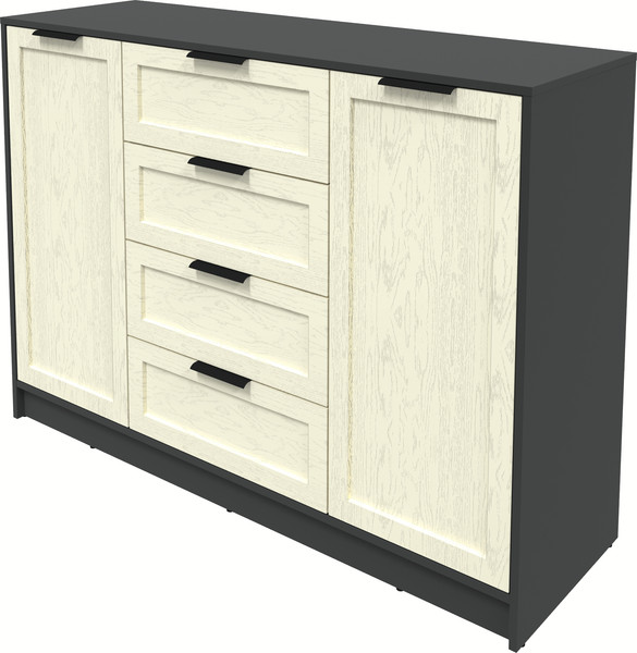 Изображение товара Тумба Интерлиния Концепт Тренд КТ-Т140 (антрацит/дуб снежный)