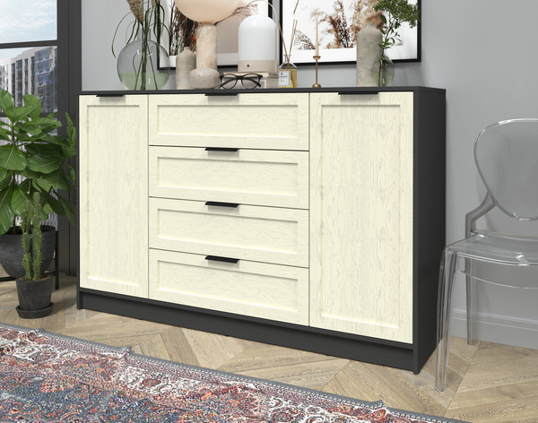 Изображение товара Тумба Интерлиния Концепт Тренд КТ-Т160 (антрацит/дуб снежный)