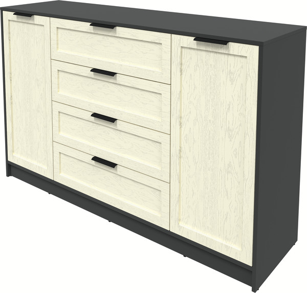 Изображение товара Тумба Интерлиния Концепт Тренд КТ-Т160 (антрацит/дуб снежный)