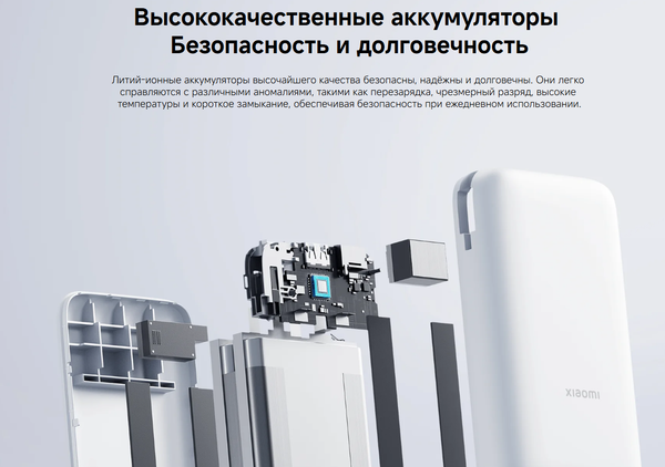 Изображение товара Портативное зарядное устройство Xiaomi Power Bank 20000mAh /  BHR9740GL