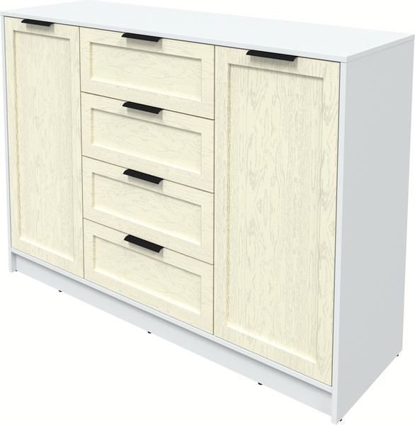 Изображение товара Тумба Интерлиния Концепт Тренд КТ-Т140 (белый платинум/дуб снежный)