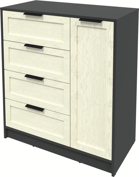 Изображение товара Тумба Интерлиния Концепт Тренд КТ-Т90 (антрацит/дуб снежный)