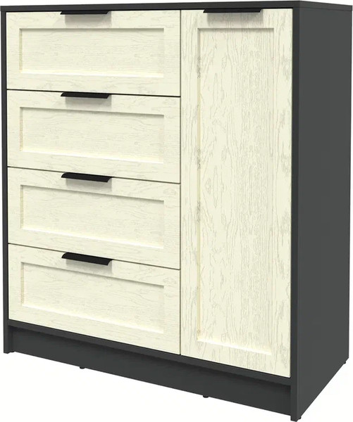 Изображение товара Тумба Интерлиния Концепт Тренд КТ-Т90 (антрацит/дуб снежный)