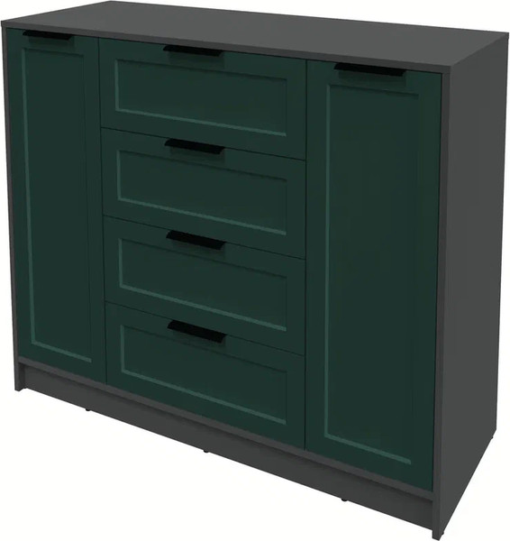 Изображение товара Тумба Интерлиния Концепт Тренд КТ-Т120 (антрацит/изумруд)