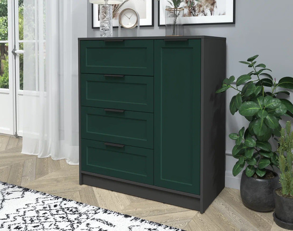 Изображение товара Тумба Интерлиния Концепт Тренд КТ-Т90 (антрацит/изумруд)