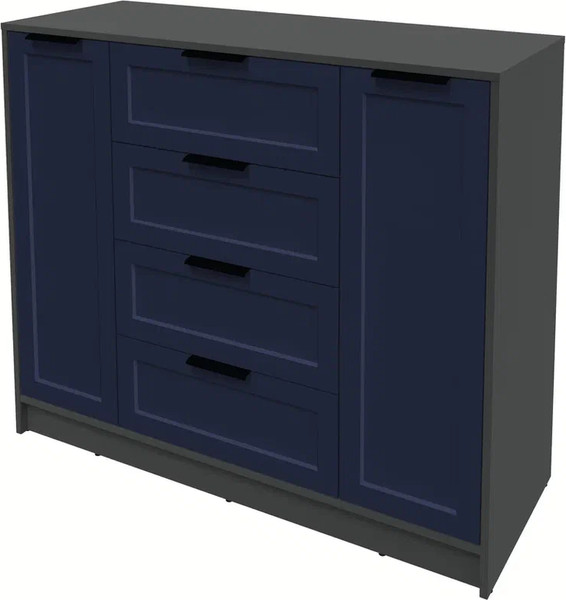 Изображение товара Тумба Интерлиния Концепт Тренд КТ-Т120 (антрацит/индиго)