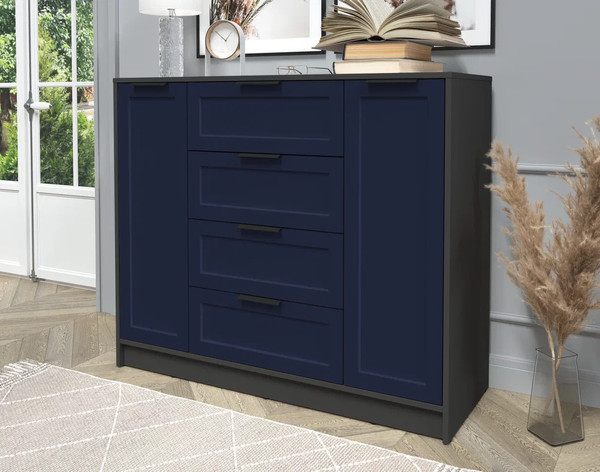 Изображение товара Тумба Интерлиния Концепт Тренд КТ-Т120 (антрацит/индиго)