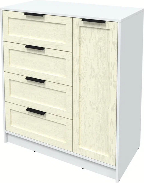 Изображение товара Тумба Интерлиния Концепт Тренд КТ-Т90 (белый платинум/дуб снежный)