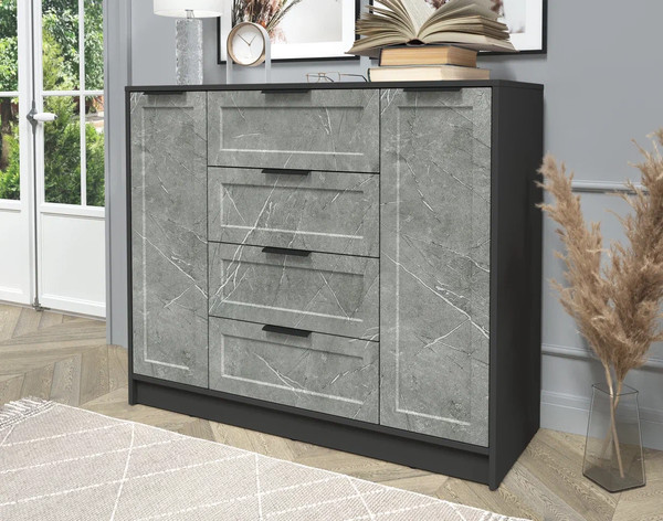 Изображение товара Тумба Интерлиния Концепт Тренд КТ-Т120 (антрацит/керамика)