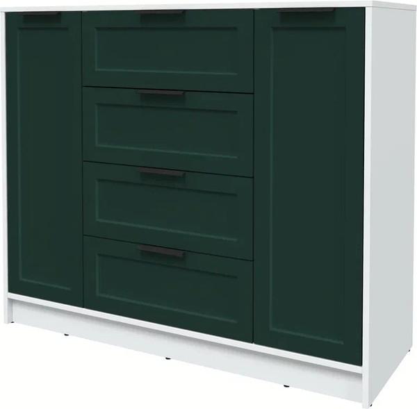 Изображение товара Тумба Интерлиния Концепт Тренд КТ-Т120 (белый платинум/изумруд)