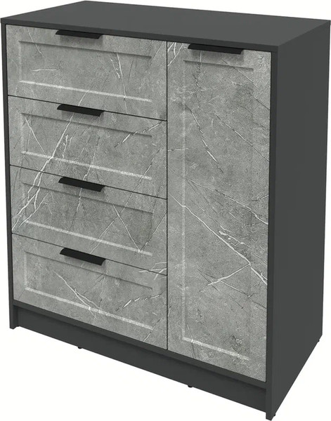 Изображение товара Тумба Интерлиния Концепт Тренд КТ-Т90 (антрацит/керамика)