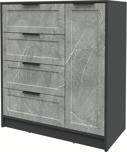 Изображение товара Тумба Интерлиния Концепт Тренд КТ-Т90 (антрацит/керамика)