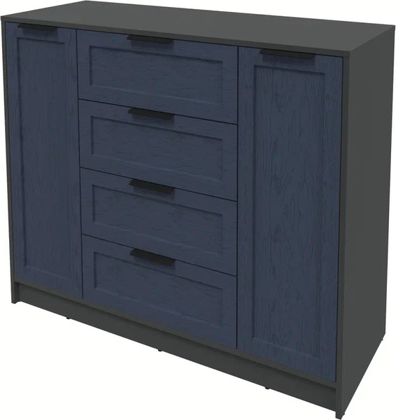 Изображение товара Тумба Интерлиния Концепт Тренд КТ-Т120 (антрацит/дуб королевский)