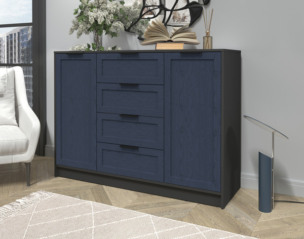 Изображение товара Тумба Интерлиния Концепт Тренд КТ-Т140 (антрацит/дуб королевский)