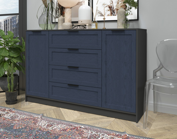 Изображение товара Тумба Интерлиния Концепт Тренд КТ-Т160 (антрацит/дуб королевский)