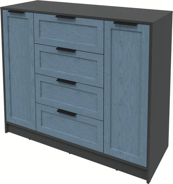 Изображение товара Тумба Интерлиния Концепт Тренд КТ-Т120 (антрацит/дуб лазурный)