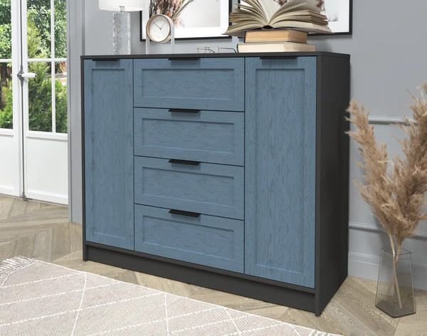 Изображение товара Тумба Интерлиния Концепт Тренд КТ-Т120 (антрацит/дуб лазурный)