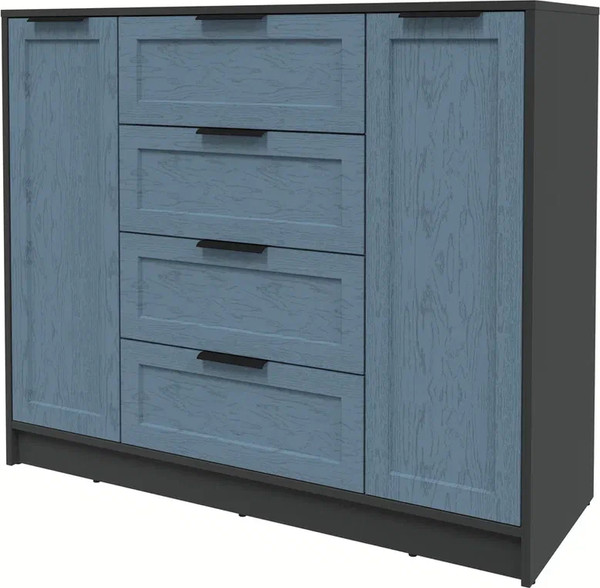 Изображение товара Тумба Интерлиния Концепт Тренд КТ-Т120 (антрацит/дуб лазурный)