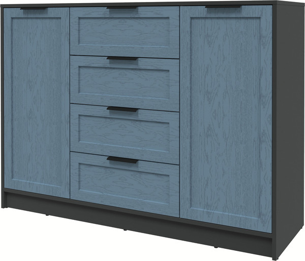 Изображение товара Тумба Интерлиния Концепт Тренд КТ-Т140 (антрацит/дуб лазурный)