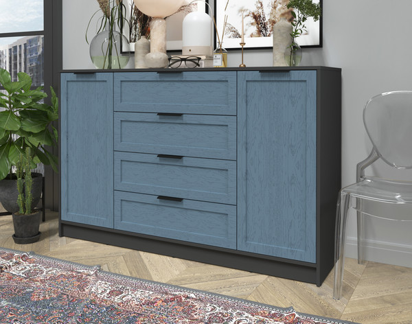 Изображение товара Тумба Интерлиния Концепт Тренд КТ-Т160 (антрацит/дуб лазурный)