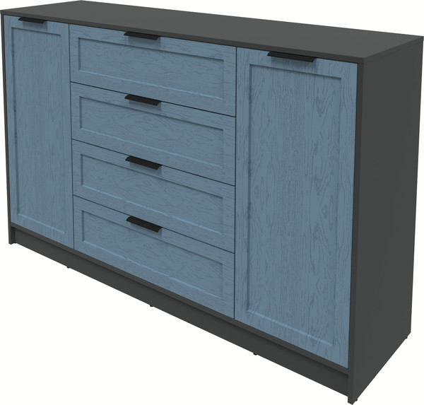 Изображение товара Тумба Интерлиния Концепт Тренд КТ-Т160 (антрацит/дуб лазурный)