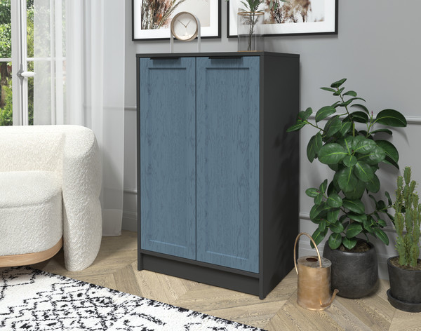 Изображение товара Тумба Интерлиния Концепт Тренд КТ-Т64 (антрацит/дуб лазурный)