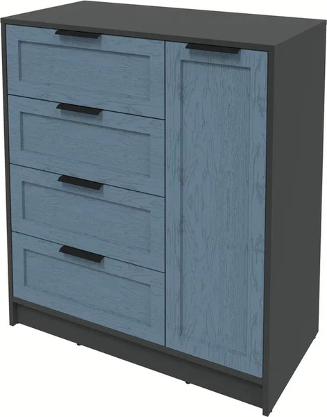 Изображение товара Тумба Интерлиния Концепт Тренд КТ-Т90 (антрацит/дуб лазурный)