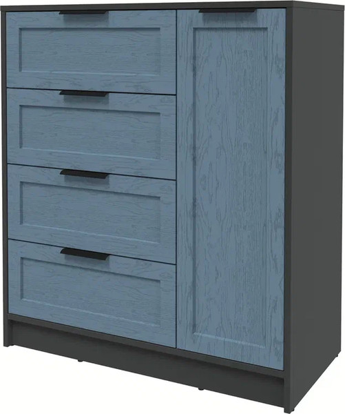 Изображение товара Тумба Интерлиния Концепт Тренд КТ-Т90 (антрацит/дуб лазурный)