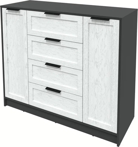 Изображение товара Тумба Интерлиния Концепт Тренд КТ-Т120 (антрацит/дуб полярный)