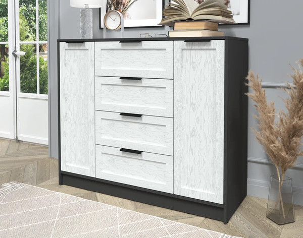 Изображение товара Тумба Интерлиния Концепт Тренд КТ-Т120 (антрацит/дуб полярный)