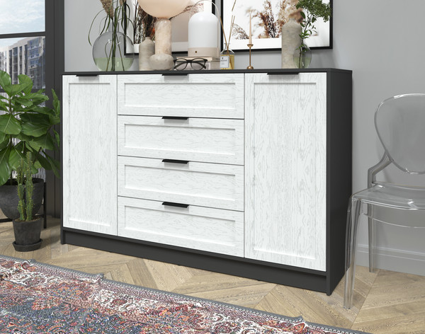 Изображение товара Тумба Интерлиния Концепт Тренд КТ-Т160 (антрацит/дуб полярный)