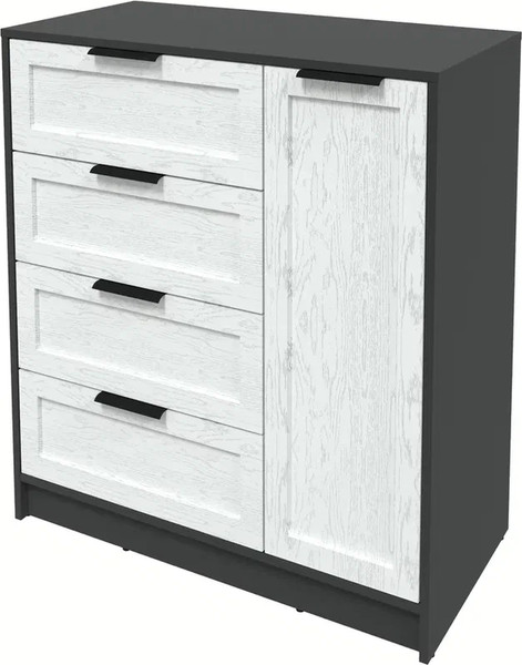 Изображение товара Тумба Интерлиния Концепт Тренд КТ-Т90 (антрацит/дуб полярный)