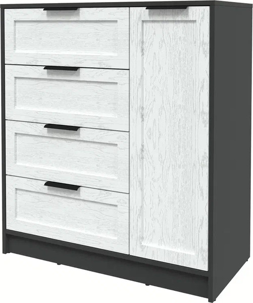 Изображение товара Тумба Интерлиния Концепт Тренд КТ-Т90 (антрацит/дуб полярный)