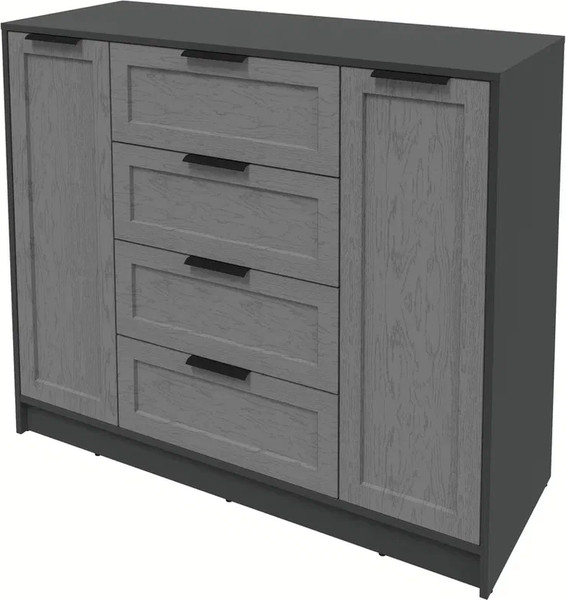 Изображение товара Тумба Интерлиния Концепт Тренд КТ-Т120 (антрацит/дуб серый)