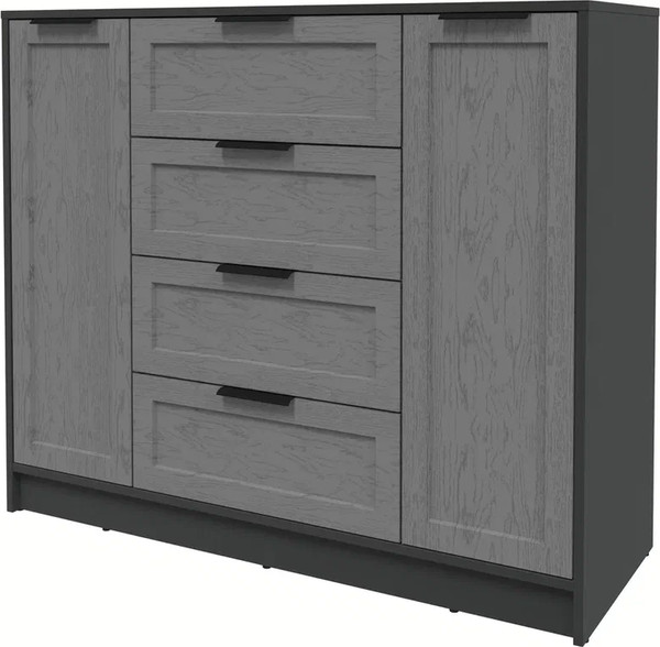 Изображение товара Тумба Интерлиния Концепт Тренд КТ-Т120 (антрацит/дуб серый)