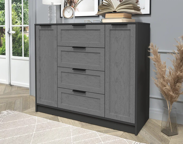 Изображение товара Тумба Интерлиния Концепт Тренд КТ-Т120 (антрацит/дуб серый)