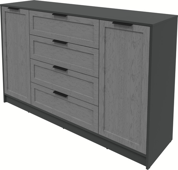 Изображение товара Тумба Интерлиния Концепт Тренд КТ-Т160 (антрацит/дуб серый)