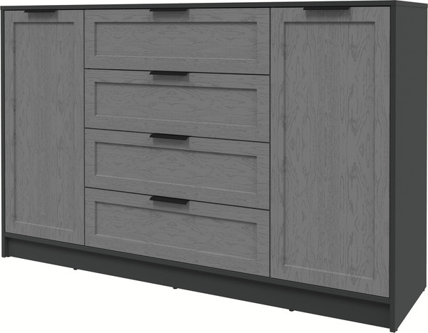 Изображение товара Тумба Интерлиния Концепт Тренд КТ-Т160 (антрацит/дуб серый)