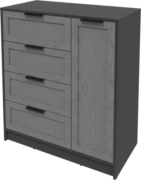 Изображение товара Тумба Интерлиния Концепт Тренд КТ-Т90 (антрацит/дуб серый)