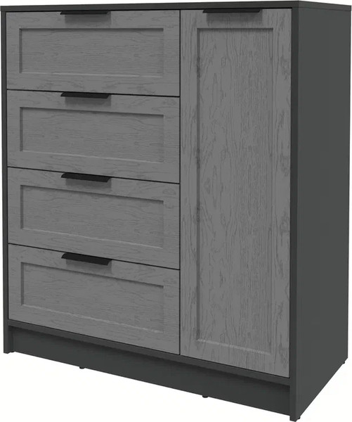 Изображение товара Тумба Интерлиния Концепт Тренд КТ-Т90 (антрацит/дуб серый)