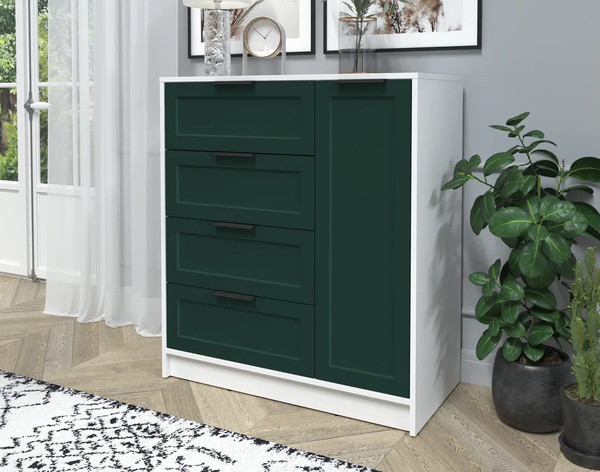 Изображение товара Тумба Интерлиния Концепт Тренд КТ-Т90 (белый платинум/изумруд)