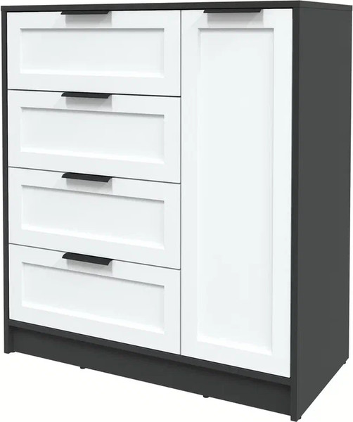 Изображение товара Тумба Интерлиния Концепт Тренд КТ-Т90 (антрацит/белый)