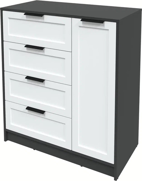 Изображение товара Тумба Интерлиния Концепт Тренд КТ-Т90 (антрацит/белый)