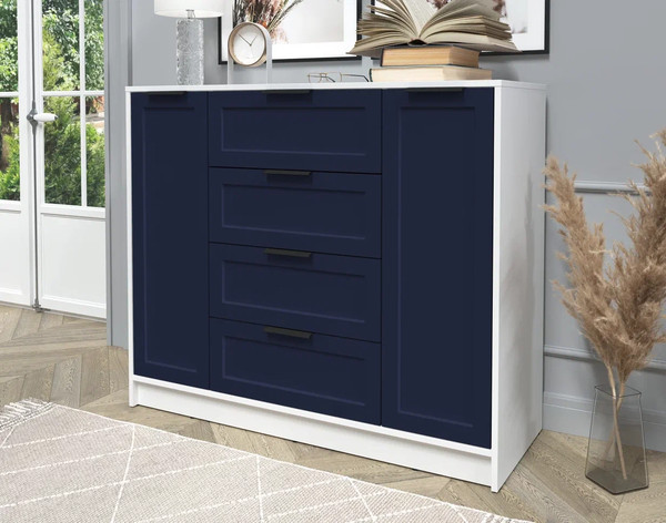 Изображение товара Тумба Интерлиния Концепт Тренд КТ-Т120 (белый платинум/индиго)